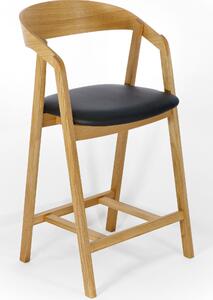 Krzesło dębowe tapicerowane barowe NK-50mc