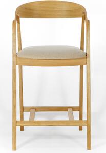 Krzesło dębowe tapicerowane barowe NK-50mc