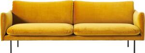 Sofa z aksamitu Moby (3-osobowa)