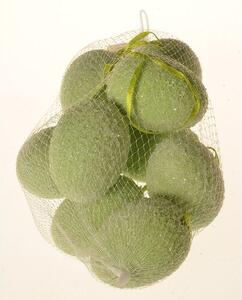 Sztuczne jajka wiszące zielony, zestaw 9 szt, wys. 6 cm, siatka