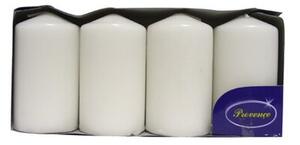 Provence Świeca cylinder biały, 5 x 9 cm, 4 szt