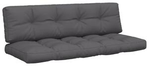 Poduszki na sofę z palet, 2 szt., antracytowe, tkanina