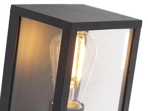 Zewnetrzna Przemysłowy Kinkiet / Lampa scienna czarny 38 cm 2-punktowy IP44 - Charlois Oswietlenie zewnetrzne