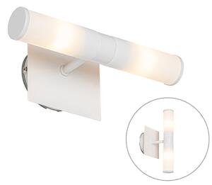 Nowoczesna Kinkiet / Lampa scienna łazienkowy biały IP44 2 punkty świetlne - Wanna Oswietlenie wewnetrzne