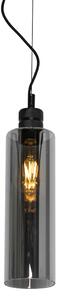 Moderne hanglamp zwart met smoke glas - Stavelot Oswietlenie wewnetrzne