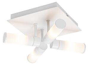 Zewnetrzna Moderne badkamer plafondlamp wit 4-lichts IP44 - Bath Oswietlenie zewnetrzne