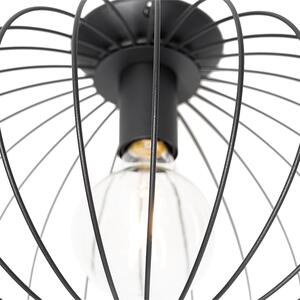 Designerska lampa sufitowa czarna - Margarita Oswietlenie wewnetrzne