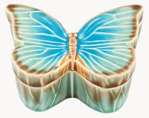 Pojemnik dekoracyjny do przechowywania z kamionki Cloudy Butterflies