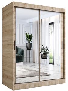 Szafa przesuwna z lustrem dąb sonoma 150 cm Z9-L32