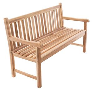Ławka ogrodowa DIVERO 3-osobowa drewniana 150 cm