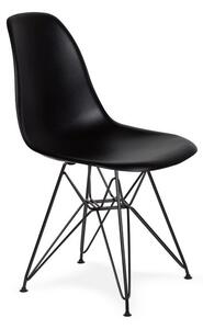 Krzesło DSR BLACK czarne.03 - podstawa metalowa czarna