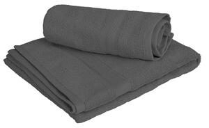 1x Ręcznik kąpielowy CLARYSSE ELEGANCE 70x140 cm + 1x ręcznik CLARYSSE 60x110 cm 100% bawełna, szary