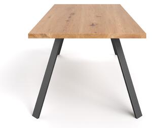 Stół Lige z naturalnego drewna Dąb 240x80 cm