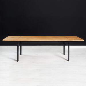 Stół z litego drewna Ramme z dostawkami Buk 160x80 cm Jedna dostawka 50 cm