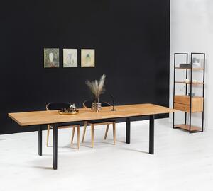 Stół z litego drewna Ramme z dostawkami Buk 140x80 cm Jedna dostawka 50 cm