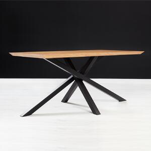 Stół Slant z litego drewna Dąb 160x80 cm