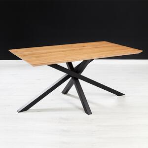Stół Slant z litego drewna Buk 120x90 cm