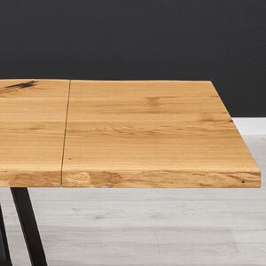 Stół drewniany Delta z dostawkami Buk 120x80 cm Jedna dostawka 50 cm