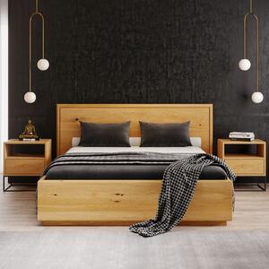 Łóżko drewniane Valor z pojemnikiem Olcha 140x200 cm