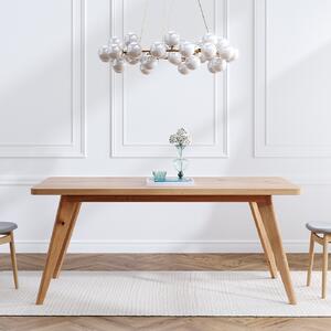 Stół Grace z litego drewna Buk 160x90 cm