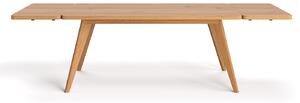 Stół Grace z naturalnego drewna z dostawkami Buk 180x80 cm Jedna dostawka 50 cm