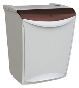 Denox Ekosystem Kosz na śmieci segregowane 25 l, brązowy - bioodpady
