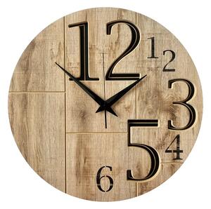 Okrągły nowoczesny zegar ścienny w stylu loft W0-F06