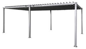 Antracytowa pergola tarasowa Madera 3x6m Garden Point