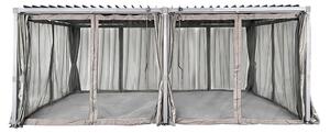 Antracytowa pergola tarasowa Madera Premium 3x6m Garden Point