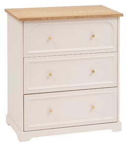 Komoda z 3 szufladami MOHEA, 72 x 39 x 81 cm, beżowa
