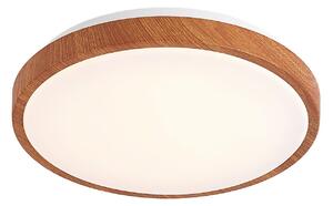 Lampa Sufitowa Lindby, Mynte, drewniany, salon, tworzywo sztuczne, nowoczesny