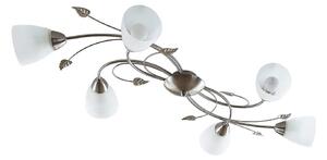 Lampy sufitowe Lindby, Yannie, ściemnialny, metaliczny, salon, metal, antyczny