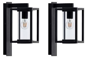 Zewnętrzna Lampa Lucande, Ferda, ściemnialny, czarny, taras, aluminium, nowoczesny