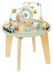 TookyToy Drewniany stół z torami kolejowymi