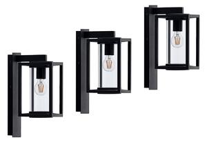 Zewnętrzna Lampa Lucande, Ferda, ściemnialny, czarny, balkon, aluminium, nowoczesny