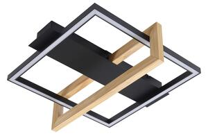 Lampy sufitowe Lindby, Holamu, czarny, salon, aluminium, nowoczesny