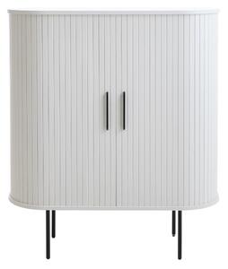 Biała szafka z drzwiami przesuwnymi 100x118x40 cm Nola – Unique Furniture