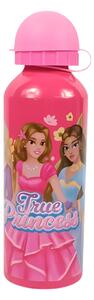 Metalowa butelka dziecięca TRUE PRINCESS 500 ml różowa