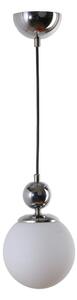 Lampa wisząca w kolorze srebra ze szklanym kloszem ø 15 cm Marble – Squid Lighting
