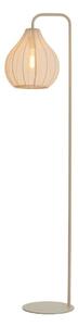 Beżowa lampa stojąca z tekstylnym kloszem (wysokość 156,5 cm) Elati – Light & Living