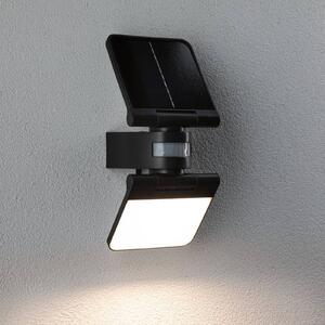 Paulmann Kinkiet zewnętrzny Solar Lesla, antracytowy, z czujnikiem, IP65 Lesla, czarny, tworzywo sztuczne, nowoczesny
