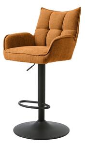 Pomarańczowe hokery z regulowaną wysokością zestaw 2 szt. Marilla – Unique Furniture