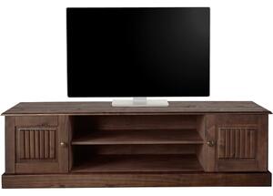 Brązowa szafka pod TV z litego drewna sosnowego 45x40 cm Mille – Støraa