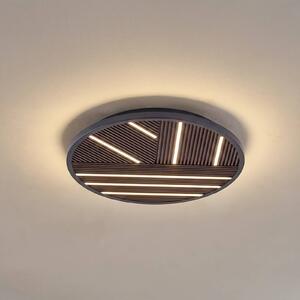 Lampa sufitowa LED Orven Lucande, możliwość ściemniania, czarny, salon / jadalnia, metal, nowoczesny