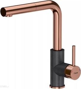 Bateria kuchenna, bateria zlewozmywakowa, bateria zlewozmywakowa, bateria kuchenna, rose gold/black, ANGELINA, Pull out SteelQ, PVD