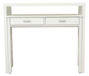 Biała konsola/biurko wysuwane Woodman Desk