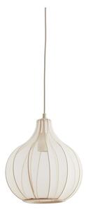 Beżowa lampa wisząca z tekstylnym kloszem ø 29 cm Elati – Light & Living