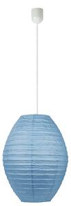 Lampa Kokon W Ształcie Ula Papierowa Niebieski 40X55Cm/Linka