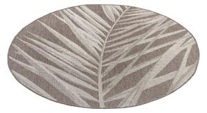 Brązowo-beżowy dywan zewnętrzny NORTHRUGS Palm, ø 160 cm