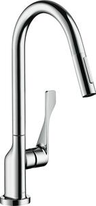 Hansgrohe Axor Citterio chrom Eco bateria zlewozmywakowa z wyciąganą wylewką, 39832000